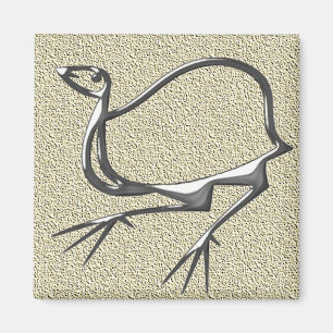 Funny bird steel magnet