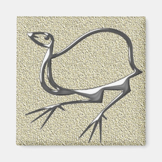 Funny bird steel magnet