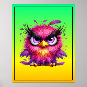 Funny Bird Sublimation clipart-52343 Poster