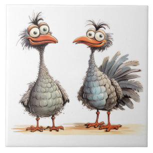 funny birds background tile