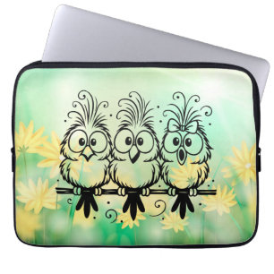 Funny Birds Cartoon-56456 Laptop Sleeve