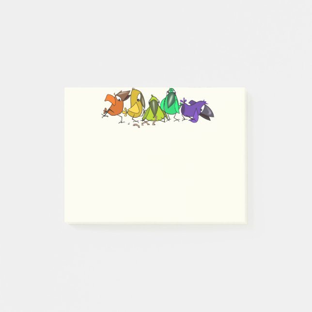Funny Birds Post-it® Notes (Front)