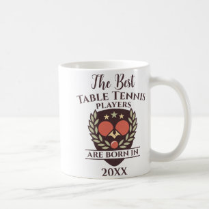 Funny Birth Year Birthday Name Table Tennis Coffee Mug