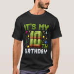 Funny Birthday Boy It's My 10th Birthday Gamer Pix T-Shirt<br><div class="desc">Funny Birthday Boy It's My 10th Birthday Gamer Pixel Number</div>