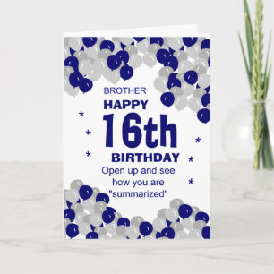 funny birthday brother card