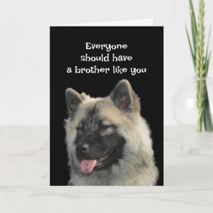 Funny Birthday Brother Dog Animal Humour Card