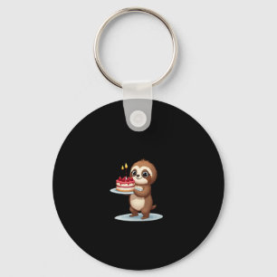 Funny Birthday Cake with Sloth Costume for Boys an Key Ring
