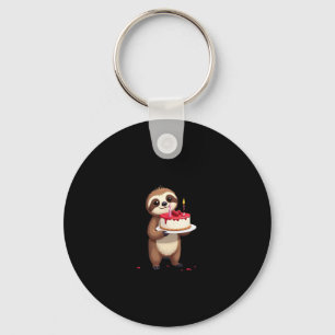 Funny Birthday Cake with Sloth Costume for Boys an Key Ring