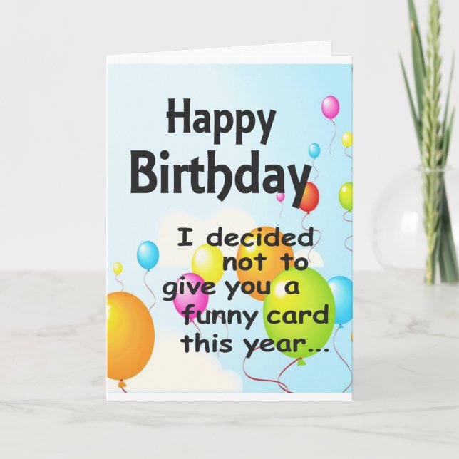 Funny Birthday Card (Front)
