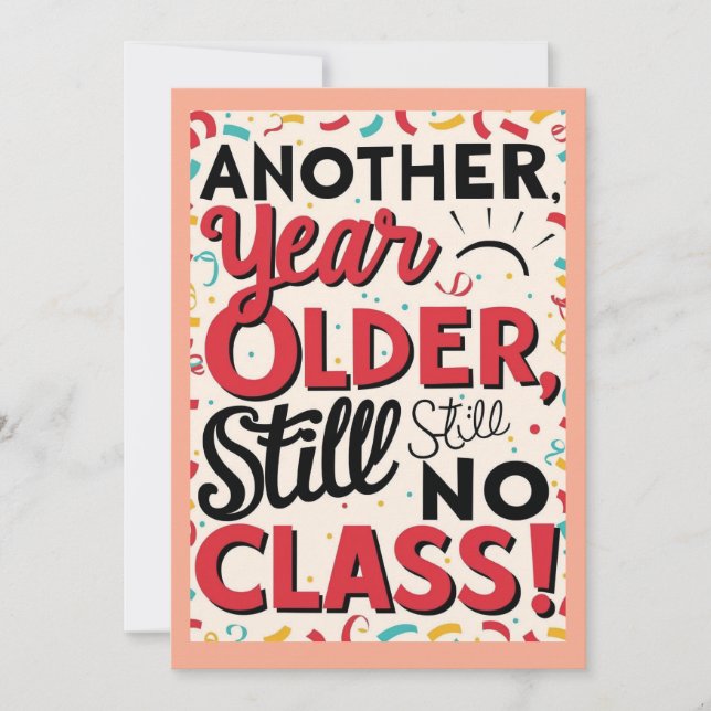 Funny Birthday Card (Front)