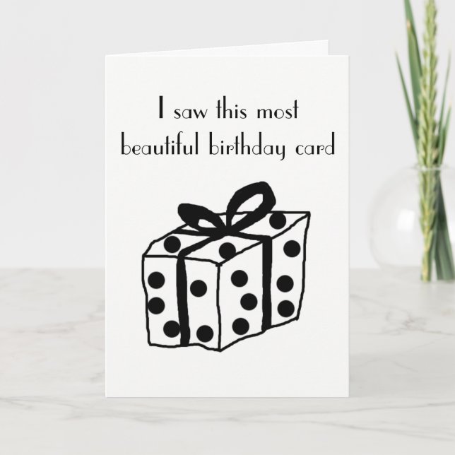 Funny birthday card (Front)