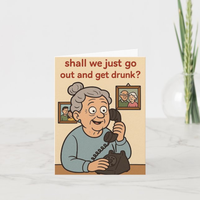 Funny Birthday card  (Front)