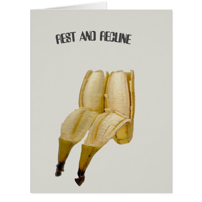 FUNNY BIRTHDAY CARD BANANA GREETING humourous (Front)