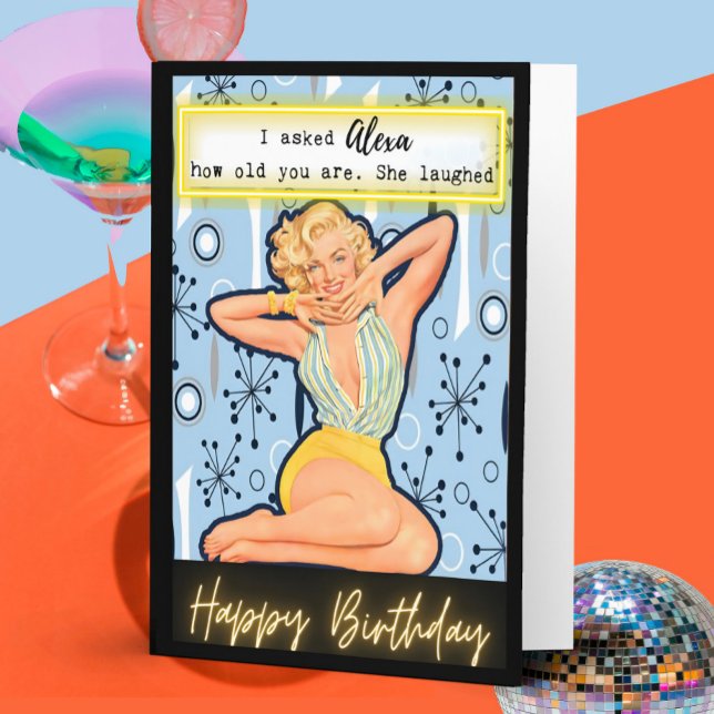 Funny Birthday Card Best Friend "Alexa Laughed" (Creator Uploaded)