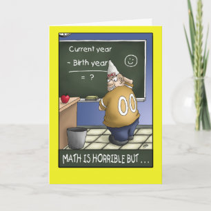 Funny Birthday Card: Birthday Math 2 Card