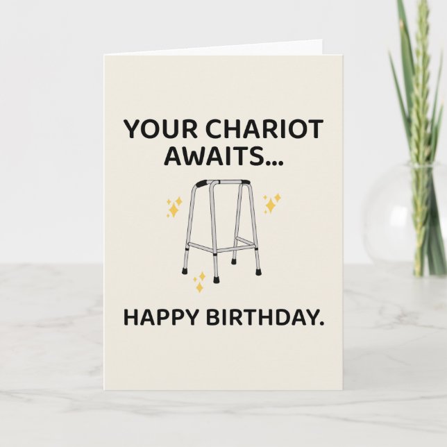 Funny Birthday Card For Men Women Dad Mum Friends (Front)