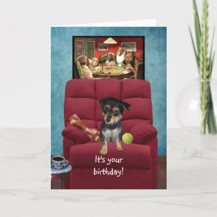Funny Birthday Card from a Dog