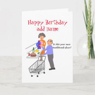 Funny Birthday card fully customisable