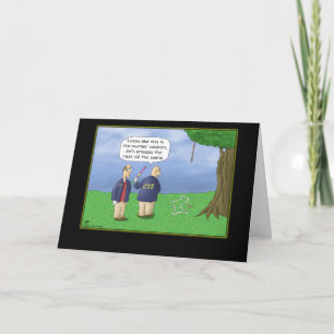 Funny Birthday Cards: CSI Piñata Card