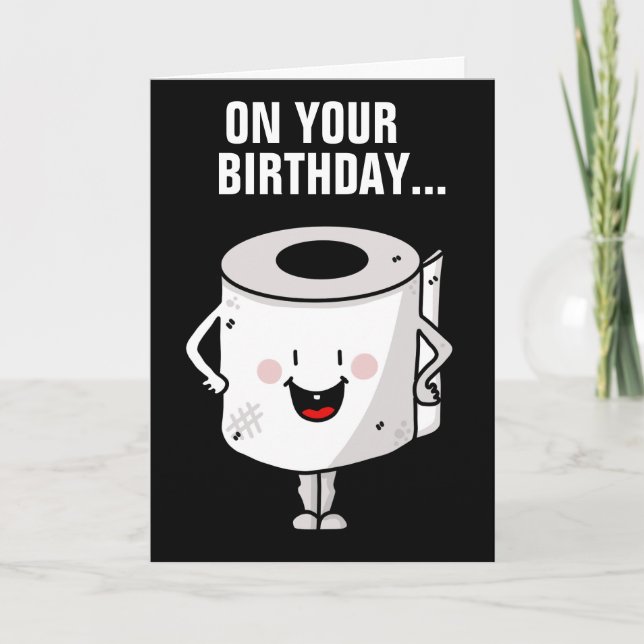 FUNNY BIRTHDAY CARDS GOOD BOWEL MOVEMENTS (Front)