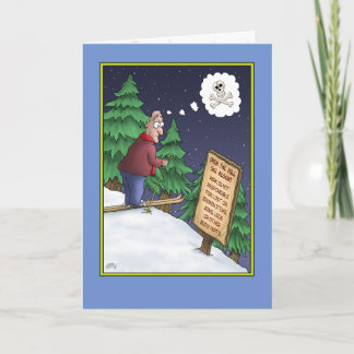 Funny Birthday Cards: It’s all down hill Card