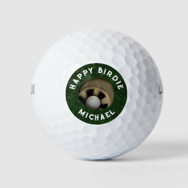 Funny Birthday Collectable Golf Balls (Front)