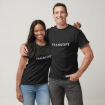 Funny Birthday Custom Name & GPT Co-Worker or Dad T-Shirt<br><div class="desc">Looking for the perfect mix of tech humour and personal touch? Our custom “YourNameGPT” T-shirt lets you add any name or nickname — from “DaveGPT” to “BossGPT” — for a funny, AI inspired twist on classic present-giving. Whether you’re shopping for a birthday, Father’s Day, or just a Monday pick-me-up, this...</div>