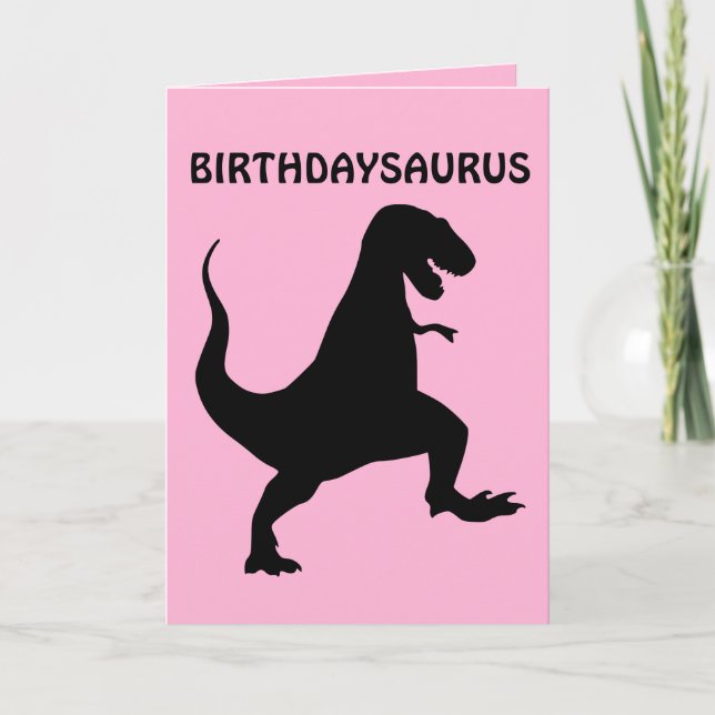 FUNNY BIRTHDAY DINOSAUR CARDS (Front)