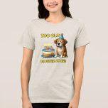 Funny Birthday Dog Party Hat Cute Puppy Birthday D Tri-Blend Shirt<br><div class="desc">Funny Birthday Dog Party Hat Cute Puppy Birthday Design Description Celebrate birthdays with this adorable birthday dog design featuring a happy puppy wearing a colorful party hat and ready to celebrate. This cute and playful illustration is perfect for dog lovers, pet owners, and anyone who enjoys fun birthday themed art....</div>