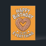 Funny Birthday For Boyfriend For Girlfriend Food  Invitation<br><div class="desc">Funny Birthday For Boyfriend For Girlfriend Food Pun Everything Bagel Happy Birthday  For Husband,  Him Her</div>