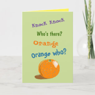 Funny Birthday for Dad from Child Knock Knock Joke Card