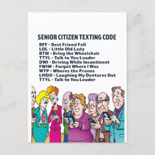 Funny Birthday for Seniors Card