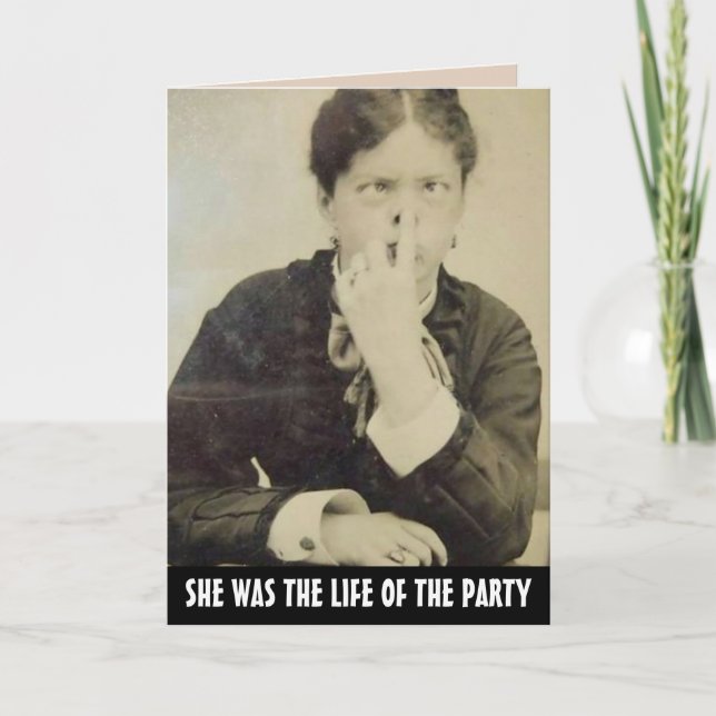 FUNNY BIRTHDAY FRIEND GREETING CARD  (Front)