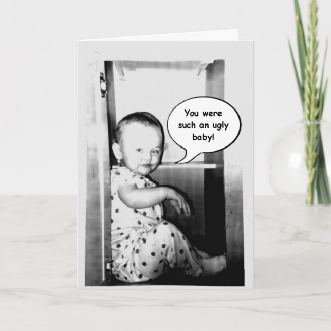 Funny Birthday Greeting Card (Front)
