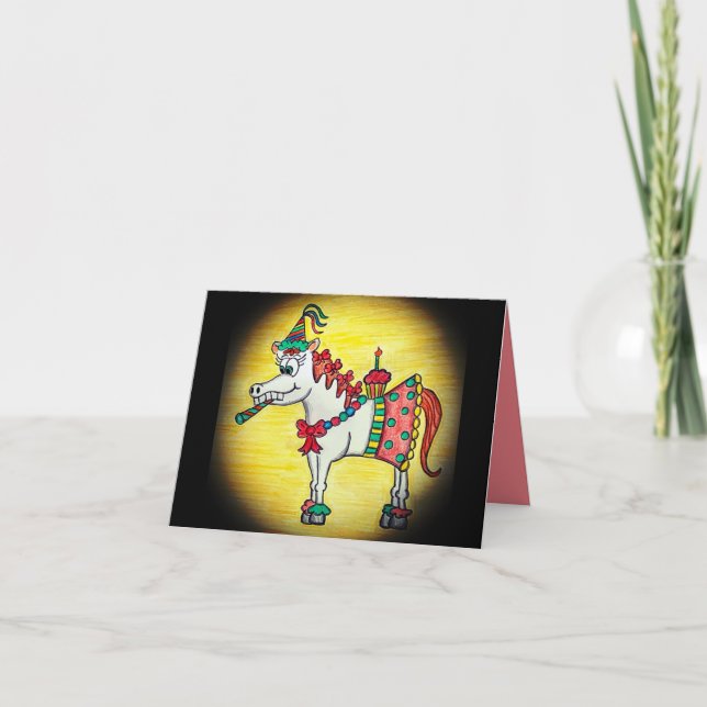 Funny Birthday Horse Card (Front)