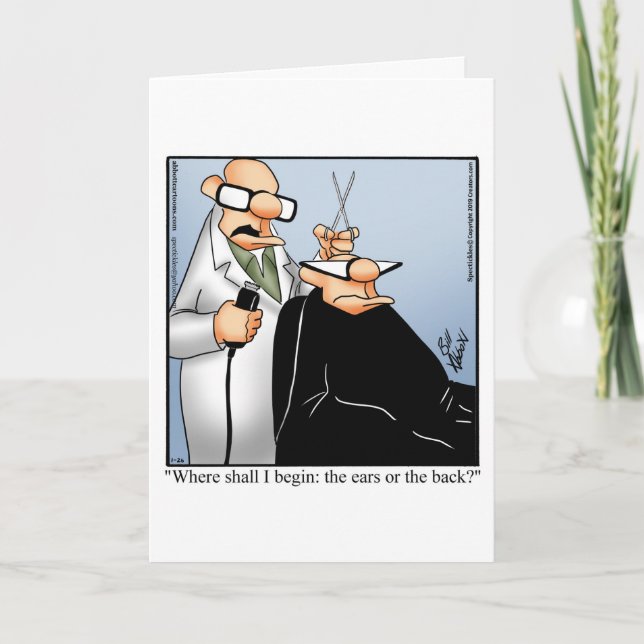 Funny Birthday Humor Greeting Card For Him (Front)