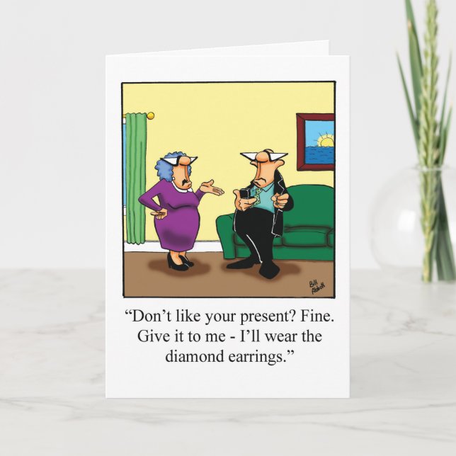 Funny Birthday Humour Card For Him (Front)