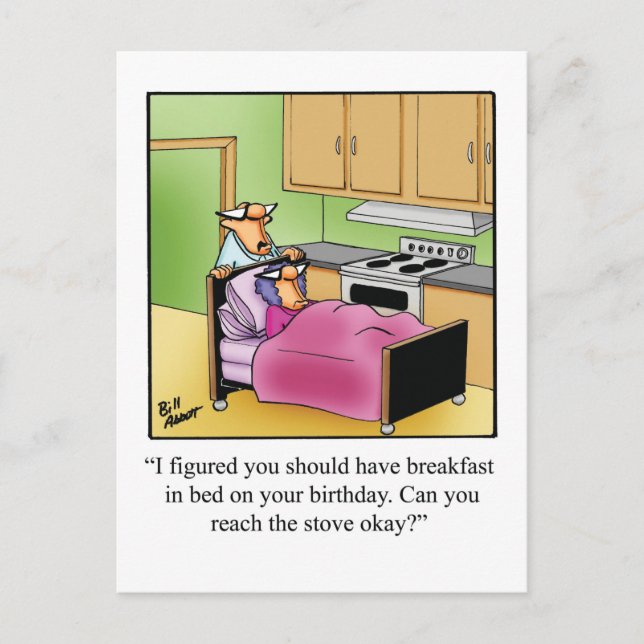 Funny Birthday Humour Postcard  (Front)
