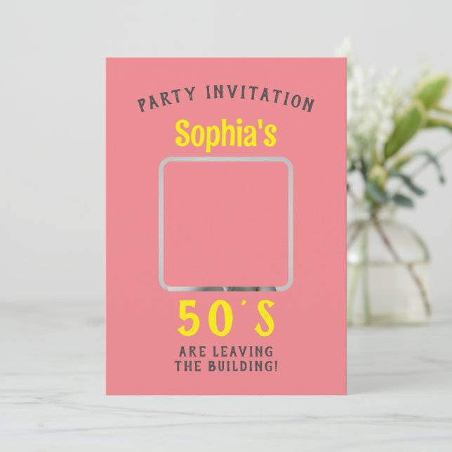 Funny Birthday Invitation (Standing Front)