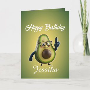Funny Birthday Let's Get Smashed Avocado  Card