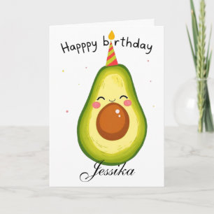 Funny Birthday Let's Get Smashed Avocado Card
