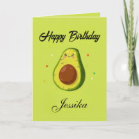 Funny Birthday Let's Get Smashed Avocado