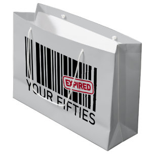 Funny Birthday party 60th Large Gift Bag