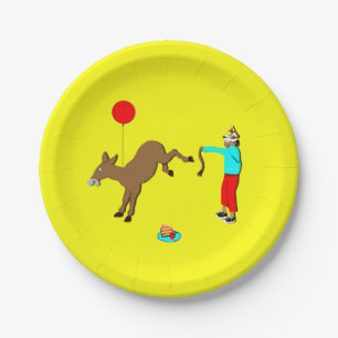 Funny Birthday Party Fiesta Paper Plate