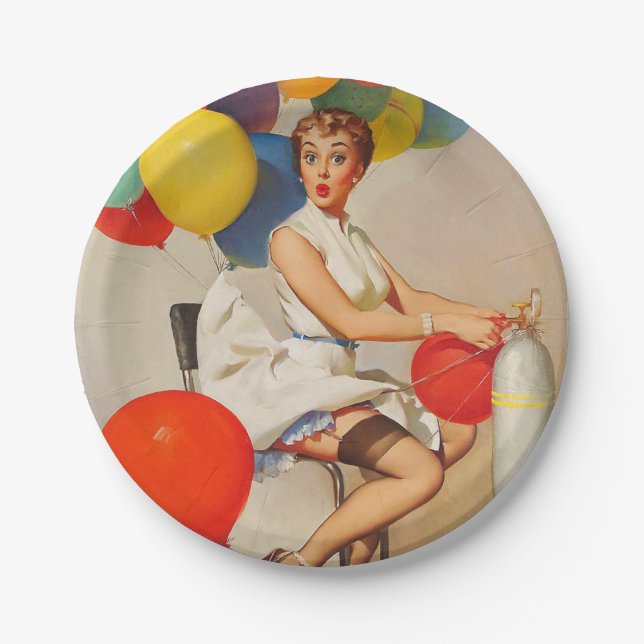 funny birthday party paper plate (Front)