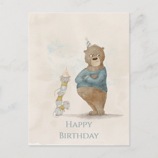 Funny Birthday Postcard (Front)