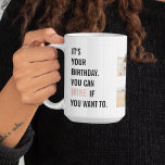 Funny Birthday Quotes | Collage Photo | Best Gift Coffee Mug<br><div class="desc">"Wine gets better with age,  just like you! Happy birthday and cheers to another year of deliciousness!"</div>