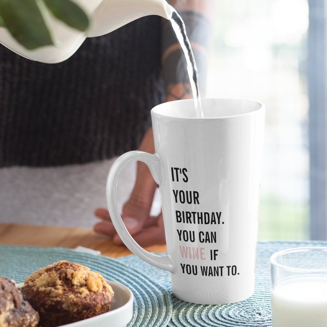 Funny Birthday Quotes | Collage Photo | Best Gift Latte Mug (Creator Uploaded)
