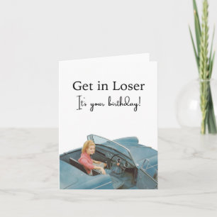 Funny Birthday Retro Greeting Card