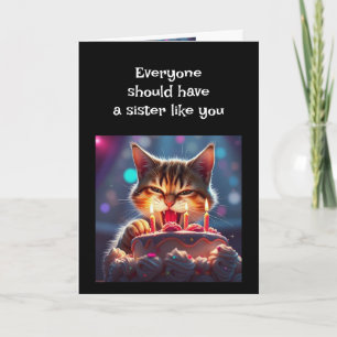 Funny Birthday Sister Dog Animal Humor Card